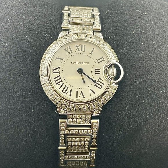 WOW! CARTIER BALLON BLEU LADIES 6CT GENUINE WATCH! - Picture 9 of 9
